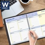 AT-A-GLANCE 2023 Weekly & Monthly Planner, QuickNotes, Quarter-Hourly Appointment Book, 8-1/4" x 11", Large, Monthly Tabs, Pocket, Black (7695005) - Image 2
